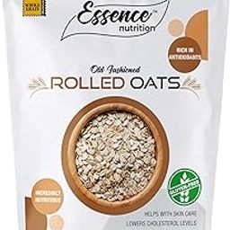 Essence Nutrition Certified Gluten Free Rolled Oats 3 KG (1 KG x 3) - Imported from Australia-17