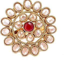 Latest Traditional Collections Copper and American Diamond Classic Cocktail Ring for Women & Girls (Design 6) (Design_01) (Style_08)-image-41