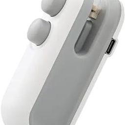 Femistro Mini Handheld Heat Sealer, Portable Food Bag Sealer for Chips, Snacks, White and Grey-26