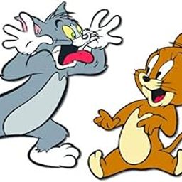 Bhai Please Tom and Jerry Wooden Fridge Magnet (Pack of 1) Fun Comic Character Gift and Decoration-image-1