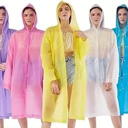 Casual Solid Women Raincoat (Eva Random Color-E-XXL)-16