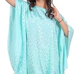 Textured Floral Caftan Tunic Plus size beach cover up Kaftan | One size fits all | Imported Jacquard-picture-25