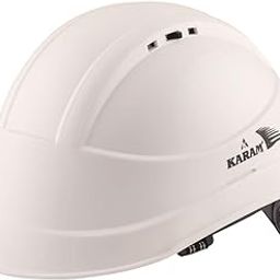 KARAM PN545 Safety Helmet for Men Industrial & Construction Helmet | Slider Type Adjustment with Adjustable Chin Strap | Ventilation & Side Slot for Attachment | EN Certified Hard Hat | Super White-image-34