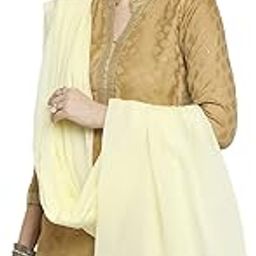 Women's Lemon Yellow Cotton Dupatta-11