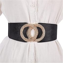 Womens Vintage Wide Elastic Stretch Waist Belt For Dresses-image-17