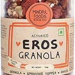 Mindful Foods Eros Granola– Fruity Activated Australian Granola with Cranberries, Pomegranate & Vanilla, Low-Sugar Breakfast Mix with White Chocolate Notes, Luxurious for Smoothie Bowls & Snacks (450g)-image-97