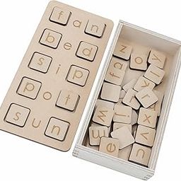 Tantrums Wooden Letter Board Game, Three Word Spelling Practice Set with CVC Words, Educational Learning Toy for 3+ Years, Spelling Fun Toy for Vocabulary Word Builder and Fun Learning CVC-image-1