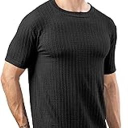 Men's Polycotton Regular Fit Half Sleeve Solid Round Neck Tshirt for Men (Pack of 1)-28