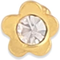 92.5-925 sterling Silver gold plated flower with stone nose pin for womens and Girls-image-19