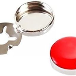 ™ 2x2Pcs Classic Men Cufflinks Ordinary Shirts Decor Round Button Covers Red | Mens Jewelry-image-67