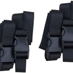 BootYo! PackYo! Utility Straps/Cinch lash Strap with Quick Release Buckle by Mt Sun Gear. Great for Backpacking, air mattresses, Sleeping Bags Black 32 inch (Pair) Pair of 2-image-58