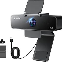 NewlineWork Neweye 61 4K AI Webcam for PC USB Webcam with Microphone Gesture Control Streaming Webcam with Zoom Privacy Cover Adjustable FOV Plug and Play Camera Web Cam for Laptop/Zoom/Skype/Teams-8