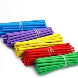 Aadya Crafts Stick Round 3.5inch Multi Colour 100pcs-picture-23