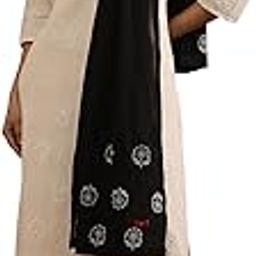 W Women Black Solid Cotton Dupatta_24FEW82302-221802-picture-16