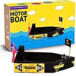 Be Cre8v STEM Based Motor Boat Educational DIY kit for Kids Over 4 Years-28