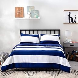 LINENSPA All-Season Reversible Designer Down Alternative Comforters - Hypoallergenic - Microfiber Fill - Machine Washable-image-89