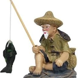 Wonderland (Single Pc) Resin Fisherman For Fantasy Miniature Garden Decoration,Multicolor,40 X 50 Mm-image-34