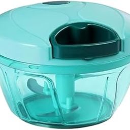 SHIVA MURUGA Vegetable Chopper for Mini Handy and Compact Chopper with 3 Blades for Effortlessly Chopping Vegetables and Fruits for Your Kitchen (Green,400ml).-18