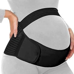 JETANI Polyester Maternity Belt For Belly,Pregnancy Support Pre Natal-Belly Band,Adjustable & Breathable Waist Support,Helps In Back Pain,Pre And Postpartum (Black)-image-60