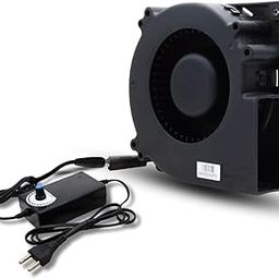 PGSA2Z 120mm x 32mm Blower Centrifugal Fan 110V 220V AC Powered Fan with Speed Controller 4V to 12V, DC Dual Ball High Airflow for Receiver DVR Xbox Modem AV Cabinet Cooling-image-29
