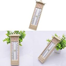 UJEAVETTE 3pcs Wall Thermometer Indoor Outdoor Greenhouse Max Min Temperature Gauge-image-6