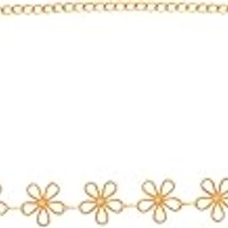 Waist Chain for Women | Fashion Golden Waist Chain for Girls | Gold Plated Floral Hip Chains for Women | Birthday Gift for Girls Anniversary Gift for Wife-picture-29