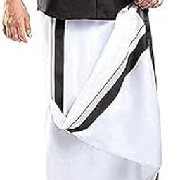 Men's Pure Cotton Double Dhoti With Colour Border Size 4mm-picture-13