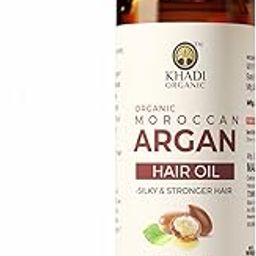 Khadi Organic Moroccan Argan Oil for Hair & Skin Care | Cold-Pressed Organic oil for all Hair & Skin Types. 100ml (Argan Oil, 120ML)-image-13