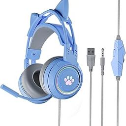 MERISHOPP®Wired Gaming Headset Sy-G25 with Mic USB for PC for Android iOS for VR Blue|Computers/Tablets & Networking | Headsets|1 Piece Wired Gaming Headset-28