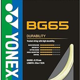 YONEX BG 65 Fiber Badminton Strings, 0.70mm (Orange, Amber)-23