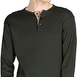 Men's Solid Henley Neck T-Shirt for Casual Wear | Full Sleeves | Cotton Lycra Fabric | Soft Breathable Material | Regular Fit for Everyday Style-image-45