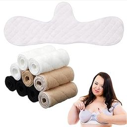9 Pieces Cotton Bra Sweat Pads for Women Bra Liner Pads Absorbs Sweat Underbust-image-9