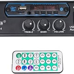 Electronic Spices Wireless Hi-fi Bluetooth MP3 USB FM Player Module with Remote, Stereo, Volume, Bass and Treble Control Complete Amplifier System-16