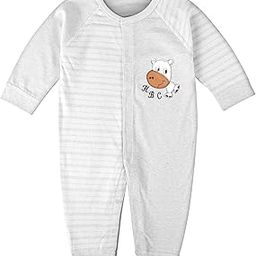 bold n elegant Cotton Full Sleeve Footless Stripe Baby Romper Onesie Front Open Bodysuit Jumper for Newborn Baby Boys Girls Kids-picture-19