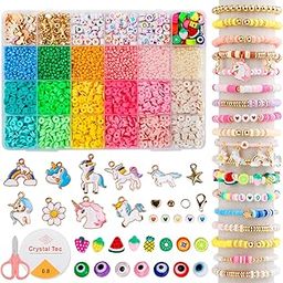 Yelofesh Unicorn Bracelet Making Kit for Girls, Jewellery Making Kit for Kids DIY Bead Set Making, Games for Girls Age 6-12 Years Old Multicolor-29