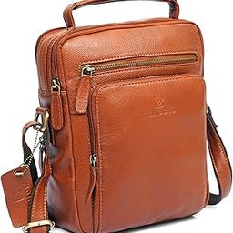 Genuine Leather 11 Inch Sling Messenger Bag for Men with 1 Year Warranty | Multipurpose Travel Crossbody Bag with Adjustable Strap | Multi Pocket Original Leather Utility Bag for Men-picture-14