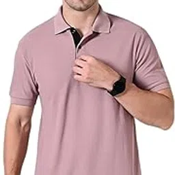 owl mink Poly Cotton Polo T-Shirt, Wrinkle-Free, Soft, Workout, Office Wear-picture-1