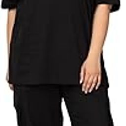 Plus Size Summer Co Ord Set for Women | Top and Lower Set with Stretchable Waistband | Stylish Airport Outfit for Women | Western Track Suit Co-Ord Set for Casual Wear-picture-3