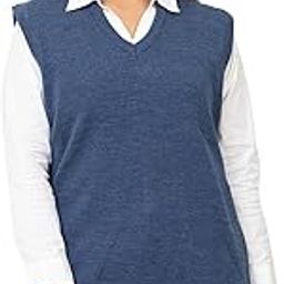 Womens' Woolen Formal Sweater for Winterwear || Relaxed Fit || Sleeveless || V-Neck || Fine Knitted Winter Formals-image-33