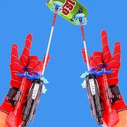 Uneeke Shape Web Shooter Pack of 2 Real Gadget Toys with Gloves for Kids, Superhero Cosplay Launcher Gun-4