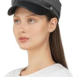 isweven French Beret Cap Summer Season Unisex Artist Newsboy Hats, Ascot Cotton British Style Adjustable Women's Caps (WBC8101, Free Size)-picture-5