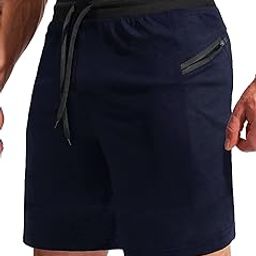 Mens Solid Navy and Black Polyester Slim Fit Shorts-image-68