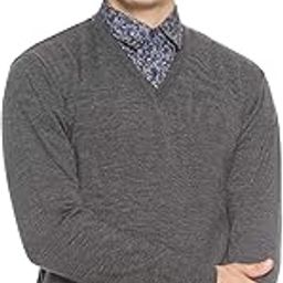 Men's Acrylic V-Neck Casual Cardigan Sweater - Regular Fit, Full Sleeve, Winter Wear, Solid Color-image-87