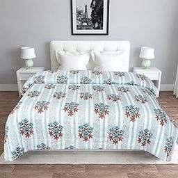 Dream Living Reversible Comforter Microfiber Reversible AC Comforter/Blanket for All Weather for Double Bed Comforter (Green)-image-27
