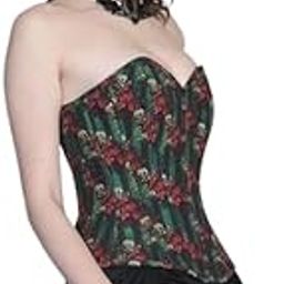 Waist Training Floral Printed Over Bust Corset-image-87