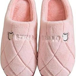 Women's Home Flip-Flops & Slippers Winter Indoor Non-Slip Women Soft Fur Home Flip Flop Slides And Slippers Cute Bear Flip Flops for Women-picture-36