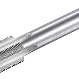 uxcell Thread Milling Threading Tap M20 x 1, Metric Left Hand Machine HSS (High Speed Steel) Uncoated 4 Straight Flutes Screw Tap H2 Tolerance-image-3