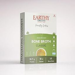 Earthy Origins Grass-Fed Goat Bone Broth - Instant Mix, Natural Collagen-Rich, Certified Humane, Locally grown,No Additives, Preservatives free, 14-hour slow cooked-200ml-image-8