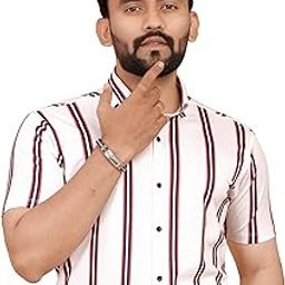 Men's Stylish Half Sleeve Shirt for Casual Trendy Regular Fit Shirt for Men | Comfortable & Breathable Fabric-image-92