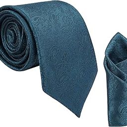 Men's Microfibre Strips Necktie Tie With Pocket Square (Leatharite Gift Box) (Pack of 2)-N16-image-91